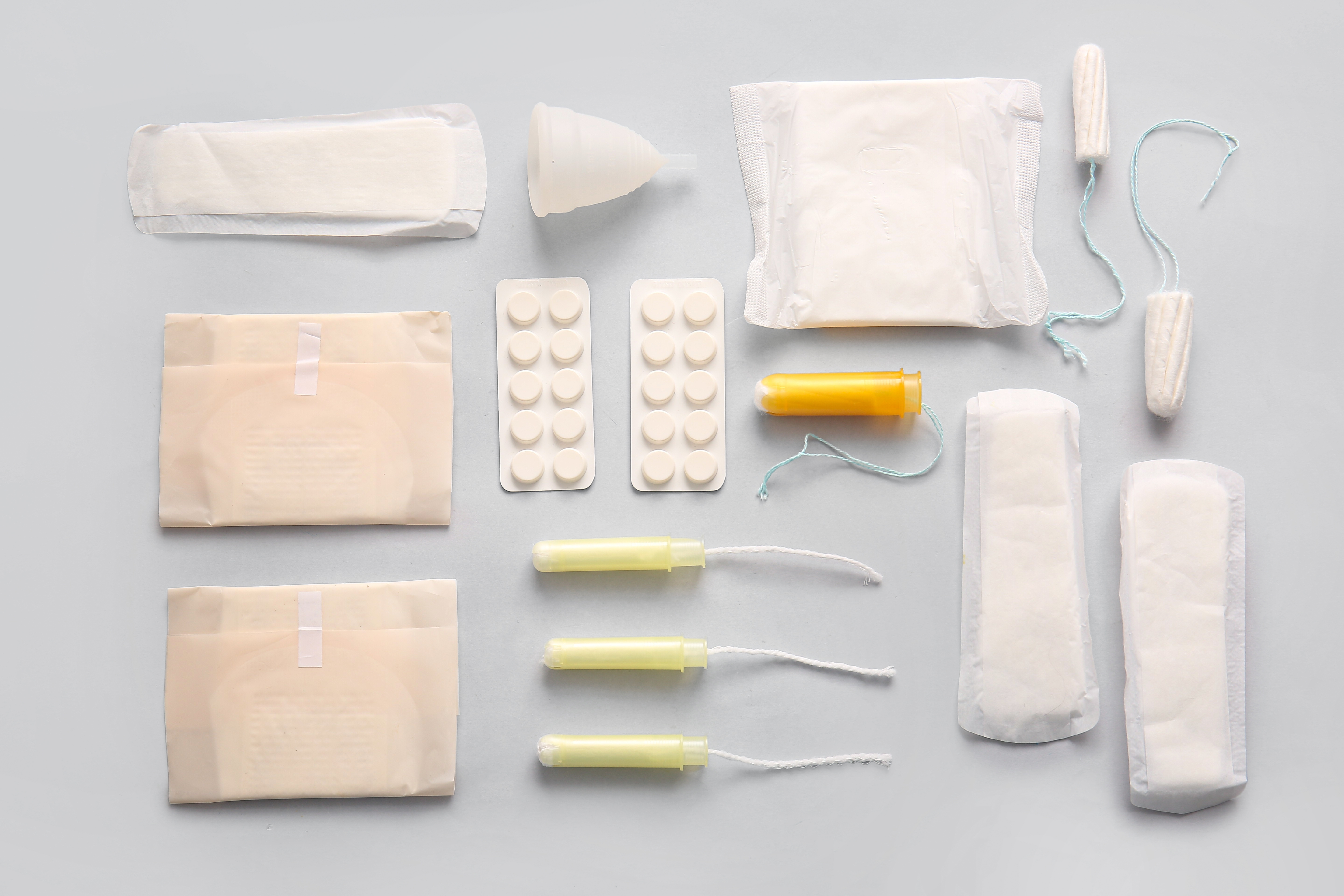 Menstrual products range