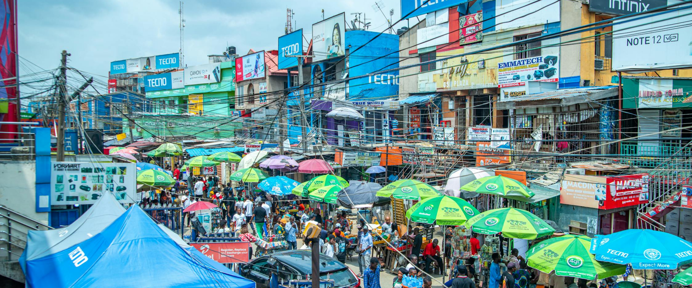Nigeria crowded city Nigeria crowded city